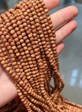 原创精品印度老山檀檀香108颗4㎜多圈手串文玩藏式手持佛珠手链