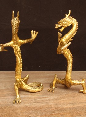 招财办公室摆件纯铜祈福中式