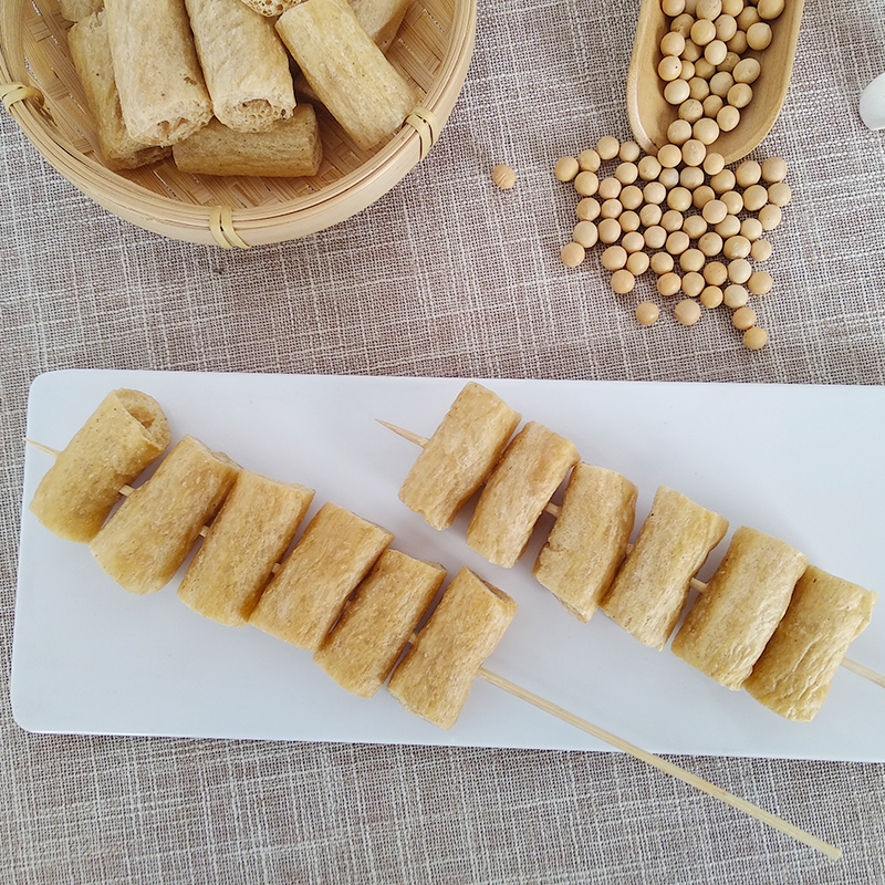 豆肠串豆干串素鸡肠大豆制品干货麻辣烫火锅烧烤关东煮卤菜100串 - 图1