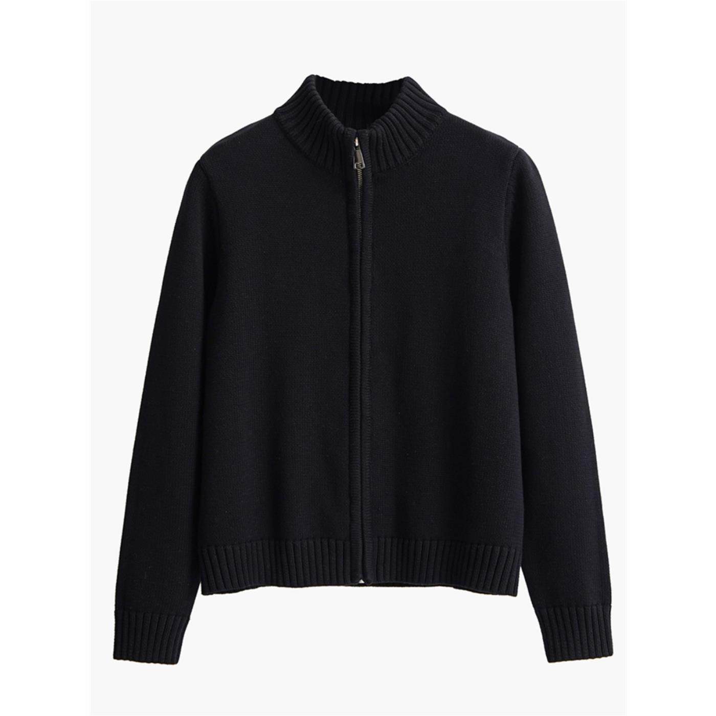 100%纯棉开衫女针织衫长袖半高领春秋冬季加厚外穿全棉线毛衣外套,淘宝优惠券,粉丝福利购,淘宝优惠卷