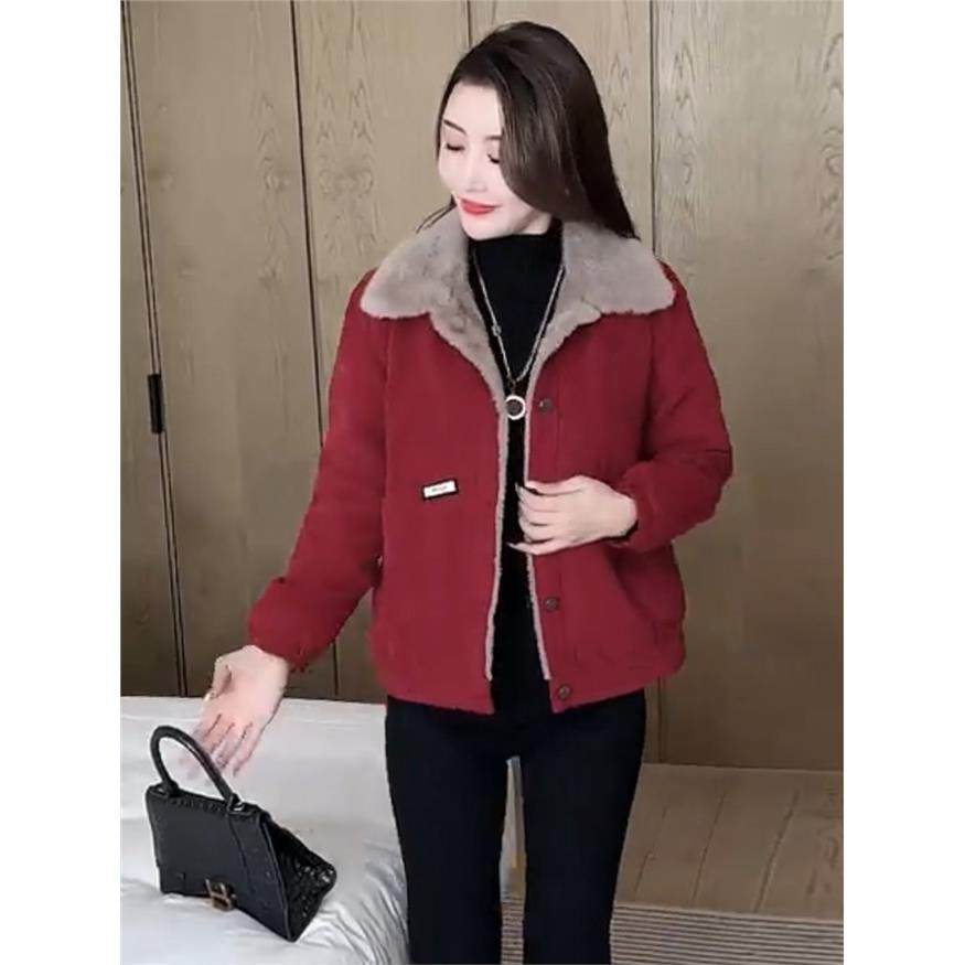 加绒加厚牛仔外套女2025秋冬新款休闲时尚显瘦减龄毛领短外套棉衣,淘宝优惠券,粉丝福利购,淘宝优惠卷