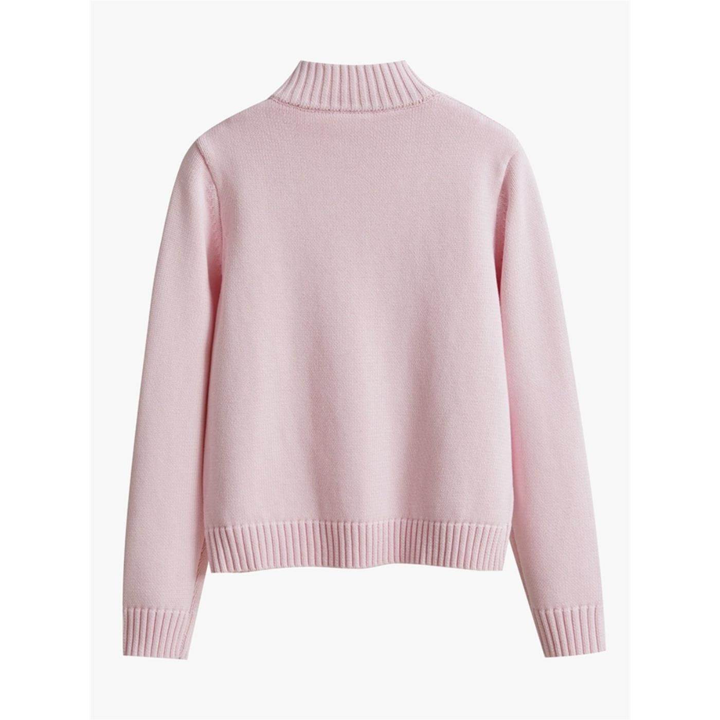 100%纯棉开衫女针织衫长袖半高领春秋冬季加厚外穿全棉线毛衣外套,淘宝优惠券,粉丝福利购,淘宝优惠卷