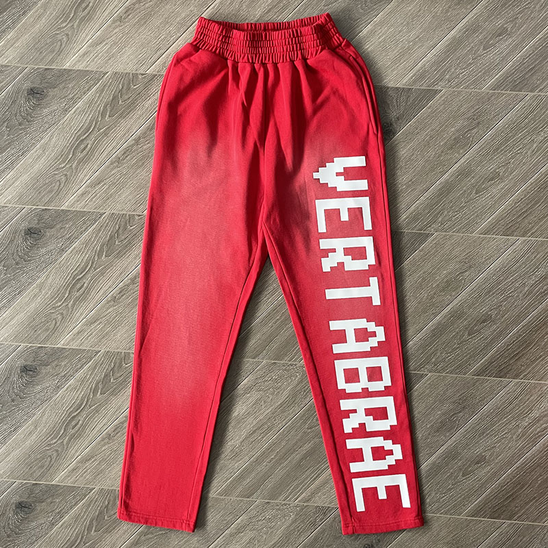 Vertabrae sweatpants 洗水立体字母多颜色运动男女休闲长裤合集 - 图0