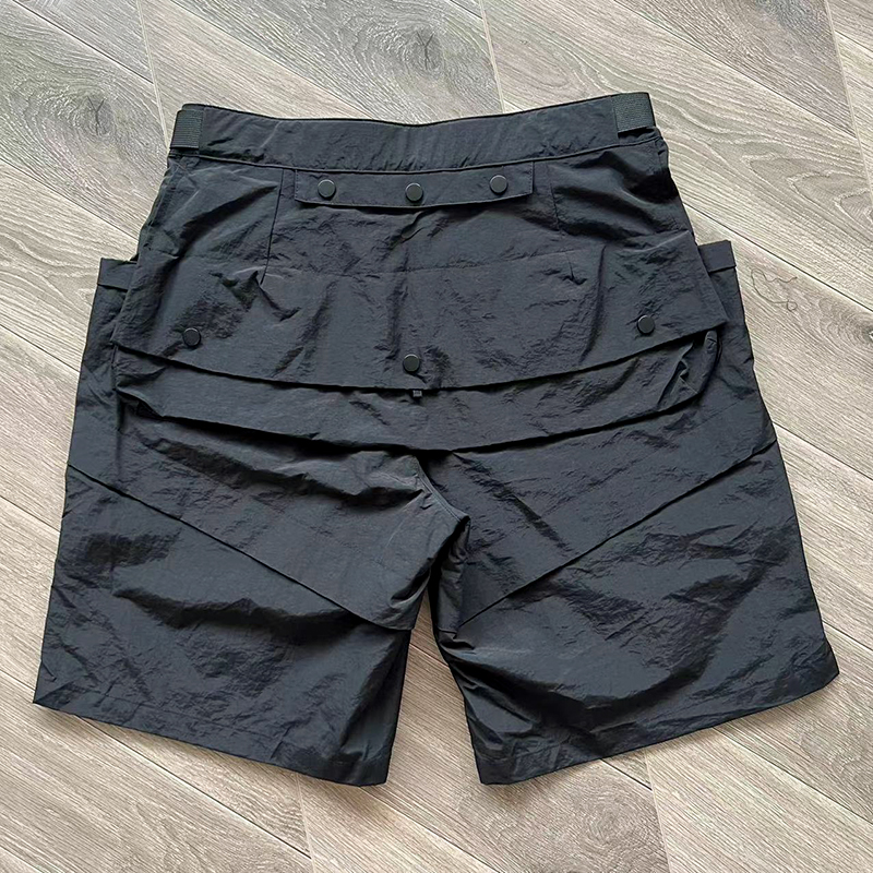 Whoisjacov Cargo Shorts 高街多口袋腰带工装裤子机能运动短裤 - 图0