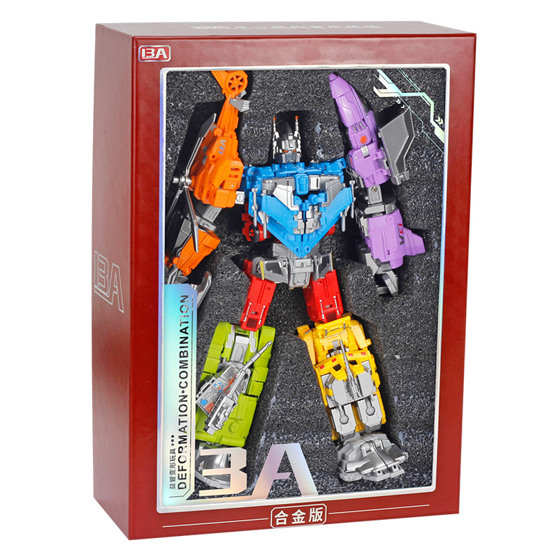 变形玩具机器人混天战神金刚海陆空战队六合体手办儿童正版模型 - 图2