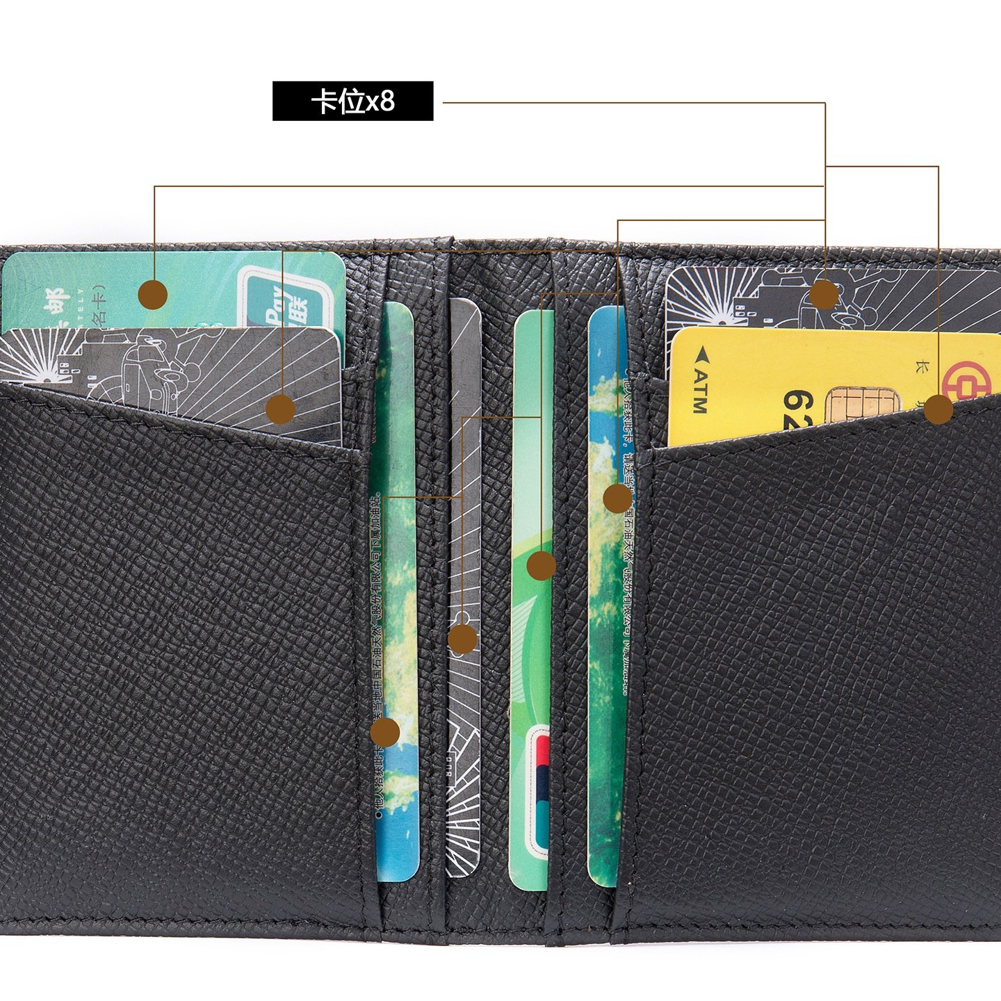 2025秋冬真牛皮具薄款皮质卡包多卡位简约卡夹男女牛皮身份证件,淘宝优惠券,粉丝福利购,淘宝优惠卷