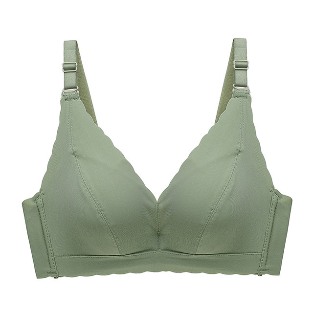 Soft on the bra and the bray deep V no steel ring, the small chest gathers the bras without trace cup underwear, the thin model T222