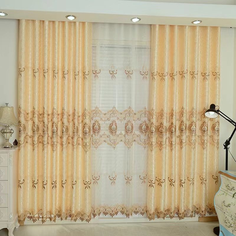 清仓处理高档大气客厅卧室打孔挂钩式半遮光提花绣花布料定制窗帘,淘宝优惠券,粉丝福利购,淘宝优惠卷