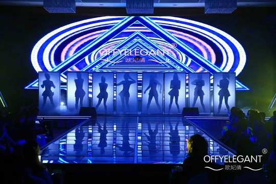 单人影子舞网红网络视频直播幕布背景架灯光舞台主播舞蹈婚礼剪影