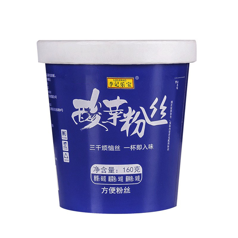 李记乐宝酸菜粉丝酸菜味米线即食酸辣粉速食酸辣马铃薯粉6桶 - 图2