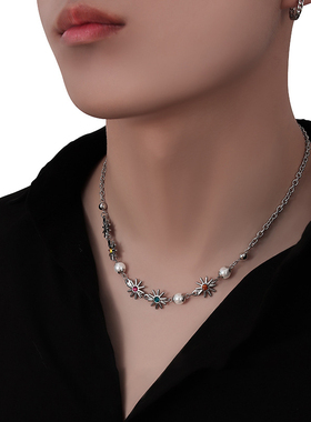 奇志爷爷ins钛钢男女项链