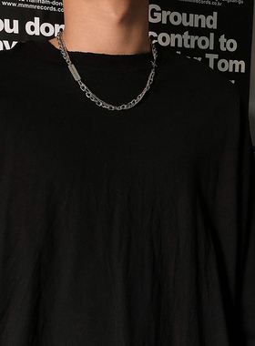 钛钢叠戴双层男士潮流项链