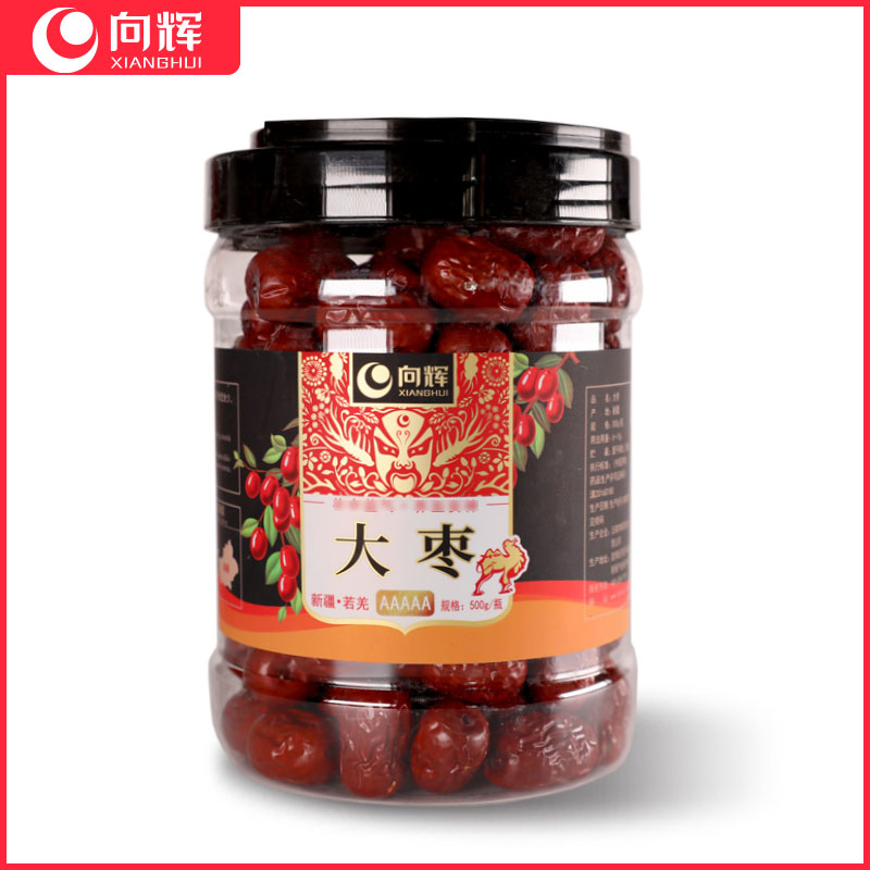 向辉大枣500g正品旗舰店新疆若羌红枣特产级大枣免洗即食皮薄肉厚