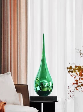 玻璃钢水滴几何雕塑创意软装饰品摆件商场酒店会所售楼处过道装置