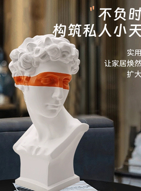 雕塑客厅石膏头像人物摆件