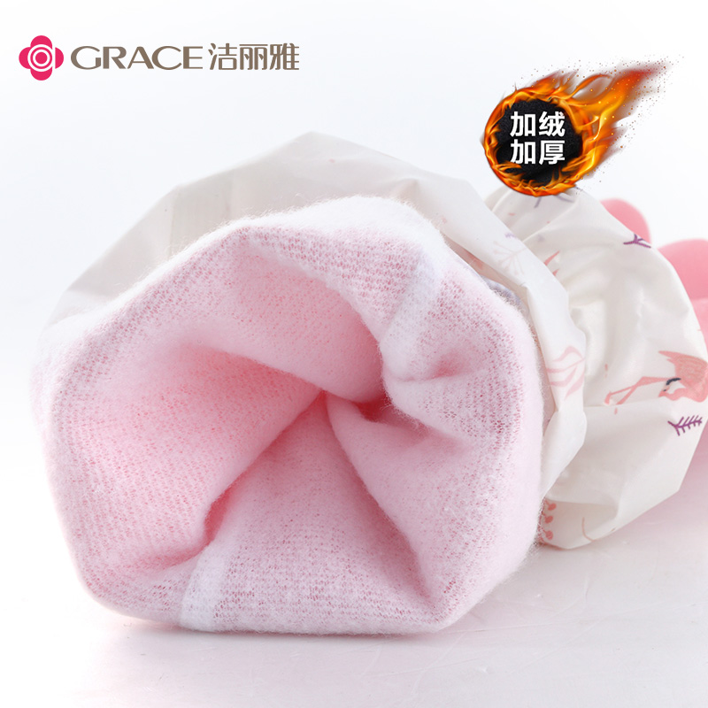 洁丽雅悠购专卖店洁丽雅洗碗手套女橡胶薄款洗衣手套洗碗防水家务耐用胶皮厨房家用3