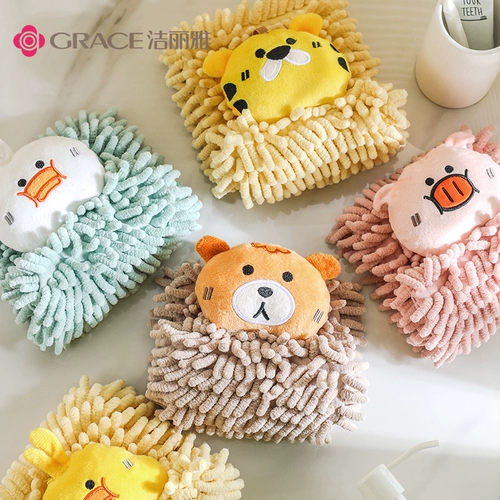 Jieliya Сюэниэль вытирает шарф, висящий милую кухонную тряпку, супер сильное водопоглощение, утолщенное сухое полотенце