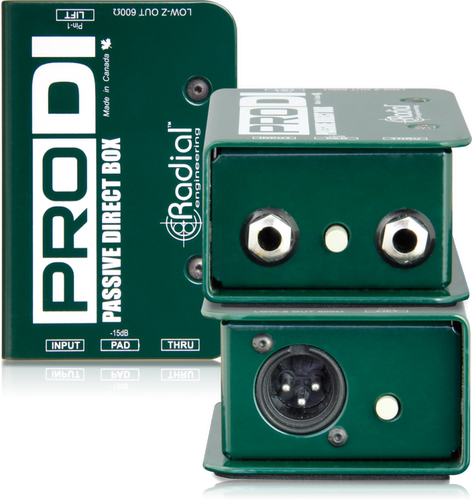 Radial PRODI RROD1 PROD2 J48 Stereo单双声道吉他键盘乐器DI盒 - 图0