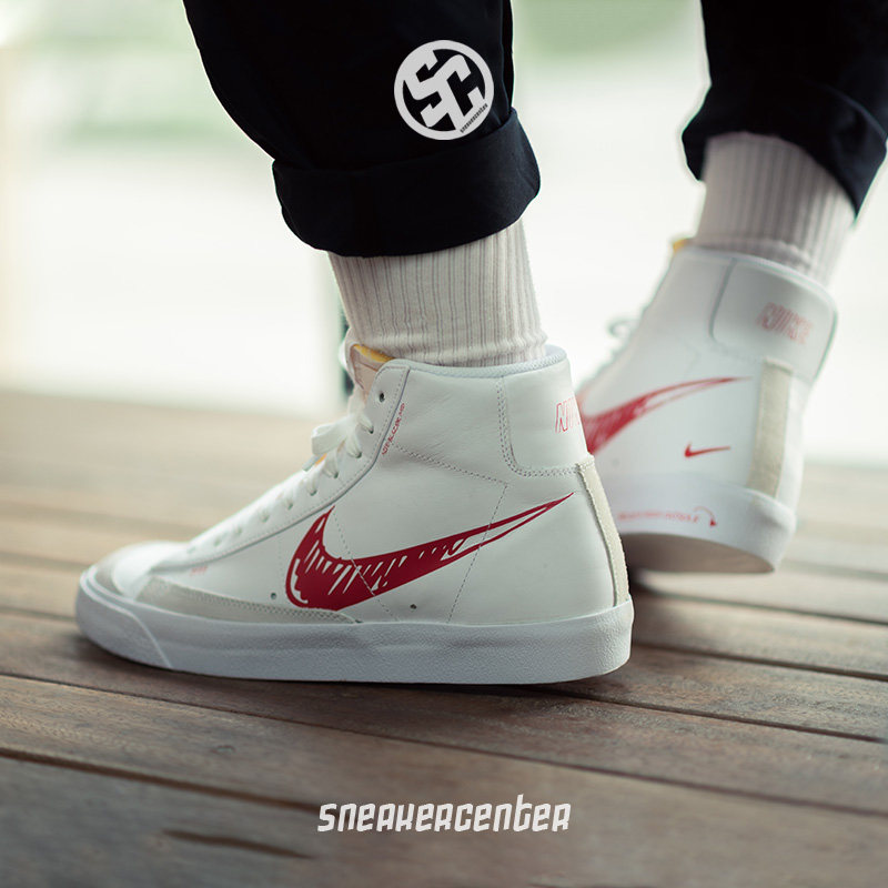 nike /耐克blazer开拓者涂鸦男鞋 SneakerCenter运动板鞋/休闲鞋