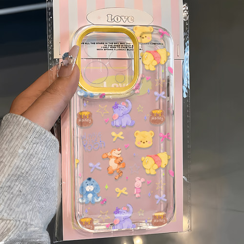跳跳虎维尼合集适用苹果15手机壳12/11卡通vivox100透明16pr红米note13防摔小米14华为pura70荣耀100软壳OPPO - 图0