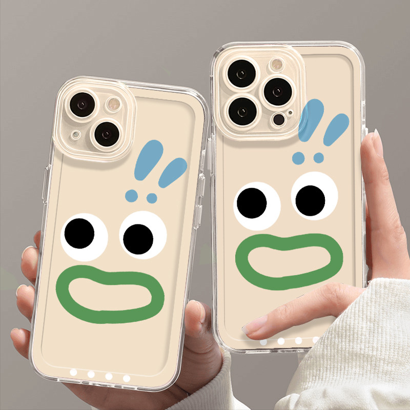 搞怪表情适用苹果16promax手机壳iphone15新款mate60透明14红米note13防摔k70小米华为pura70软壳vivoppo荣耀