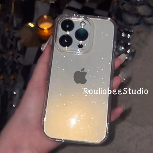 适用苹果16promax手机壳iPhone13新款17绝美细闪13PM透明14plus硅胶11简约12高级感15pro女神气质15防摔软套 - 图3