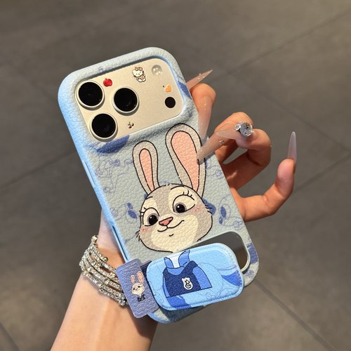 尼克朱迪适用苹果17promax手机壳新款iPhone16pro卡通14华为p70保护套12可爱13小米15秋冬款vivo荣耀oppo支架 - 图0