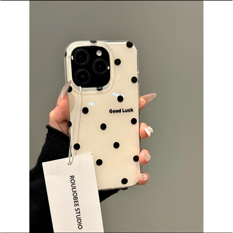 满屏爱心波点适用iPhone16pro手机壳13苹果15promax小众12华为p70新款创意vivoIQOOz9x小米14红米k80荣耀oppo - 图2