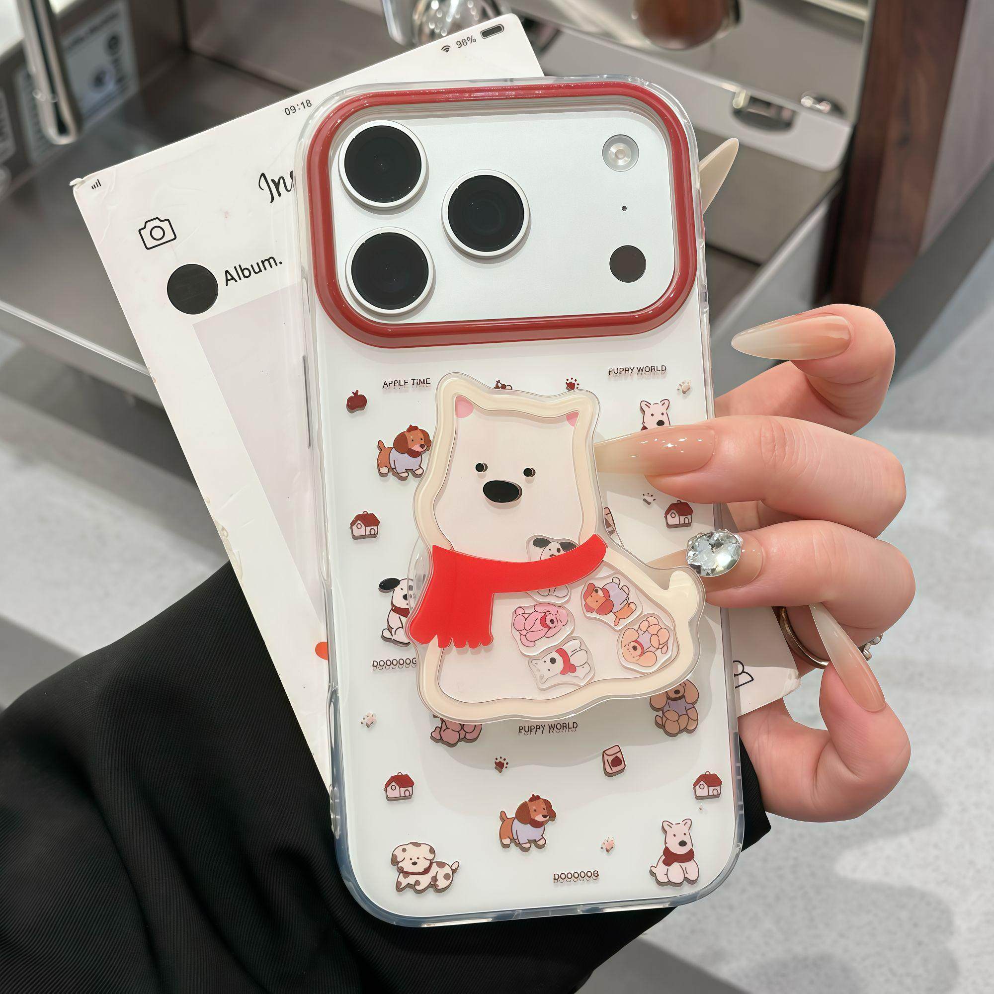 围巾西高地适用iPhone16pro手机壳14苹果17promax可爱13趣味12华为mate70新款k80双层vivos30小米15荣耀oppo,淘宝优惠券,粉丝福利购,淘宝优惠卷