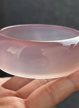 天然玛瑙手镯原色紫罗兰玉髓冰种荧光民族风59-26-9