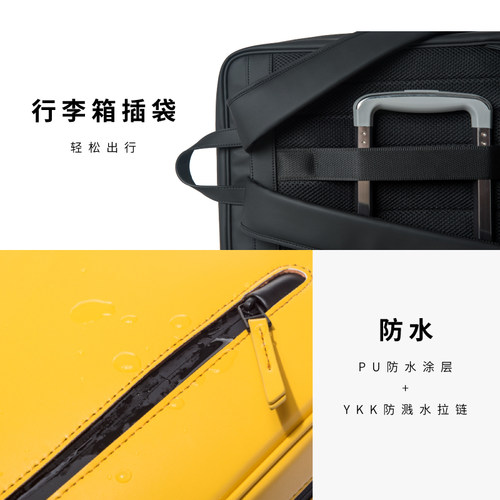 KIWEE未行原创13寸15寸渔夫包双肩电脑包短途通勤包防水男女 - 图2