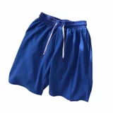 Спортивные быстросохнущие шелковые шорты, мужские штаны, свободный крой, большой размер