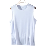 Шелковый летний жилет, тонкая спортивная быстросохнущая базовая футболка без рукавов для спортзала, коллекция 2021