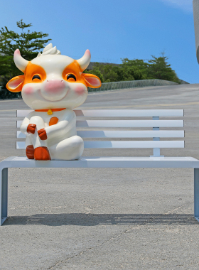 玻璃钢牛户外公园装饰摆件