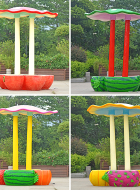 玻璃钢卡通水果休闲椅摆件