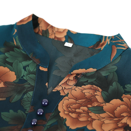 Shirt mid-sleeve mid-sleeve shirt 50-60-70 mom wear