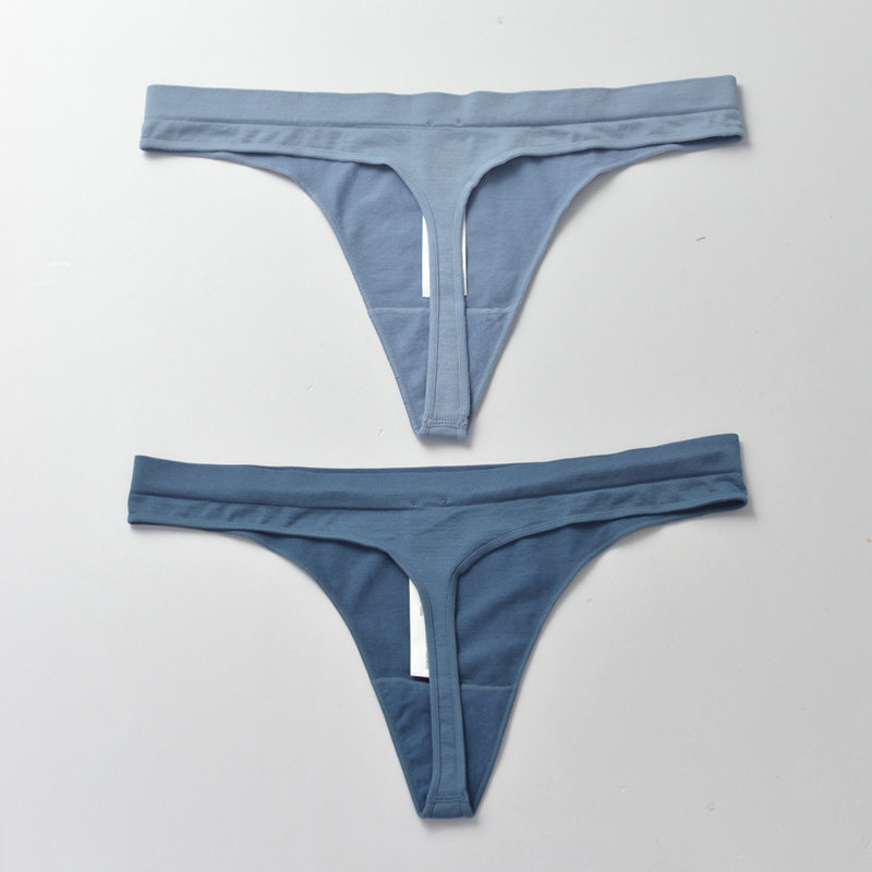 丁字裤.上新女低腰薄边无缝运动内裤瑜伽T裤锦纶棉裆舒适T-back