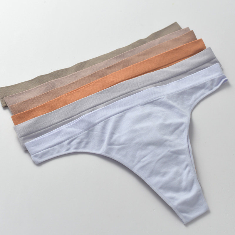 巴西式半丁字裤女无缝运动内裤半包臀三角纯色BRAZILIAN丝滑舒适