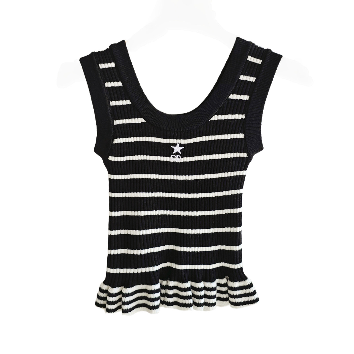 法式千金小香风条纹针织开衫背心两件套女修身显瘦洋气减龄套装秋,淘宝优惠券,粉丝福利购,淘宝优惠卷