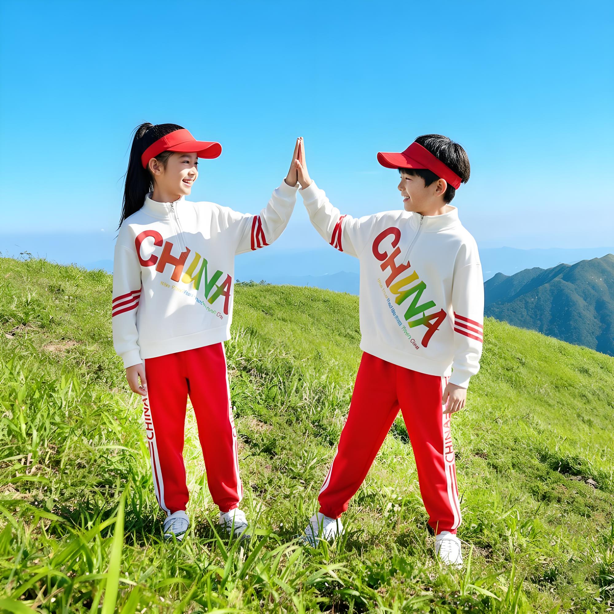 小学生运动会开幕式服装儿童啦啦队演出服元旦合唱校服幼儿园班服 - 图1