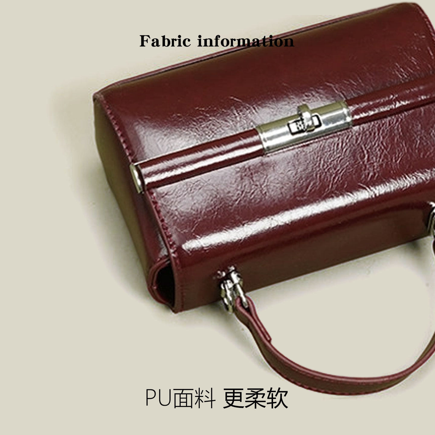 格调studio复古油蜡皮酒红色包包2026新款手提包高级感单肩小方包,淘宝优惠券,粉丝福利购,淘宝优惠卷