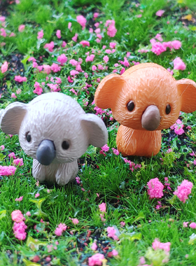 花盆摆件小饰品多肉盆景装饰微景观diy材料迷你小动物模型兔子熊