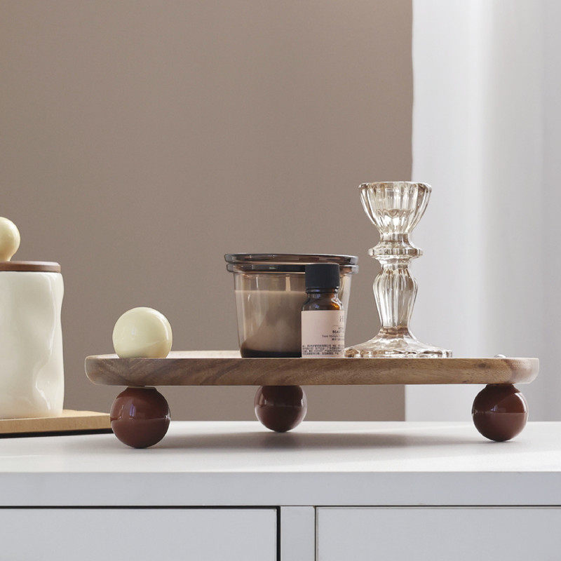 实木香薰托盘 玄关钥匙香水化妆品收纳架创意木质摆件中古奶油风,淘宝优惠券,粉丝福利购,淘宝优惠卷