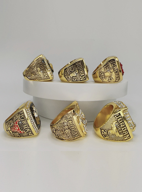 芝加哥公牛篮球乔帮主总冠军戒指球迷收藏纪念品指环送男朋友礼物