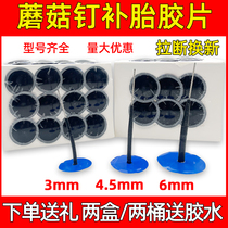 Send Glue tyre Mushroom Nail Film 3 4 5 6mm Tire Figure Nails Plug Car Vacuum Tire tyre film leather