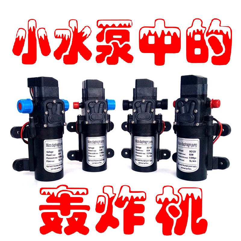 隔膜泵气动12v24v直流泵家用自吸增压喷雾器化工泵洗车清洗机高压