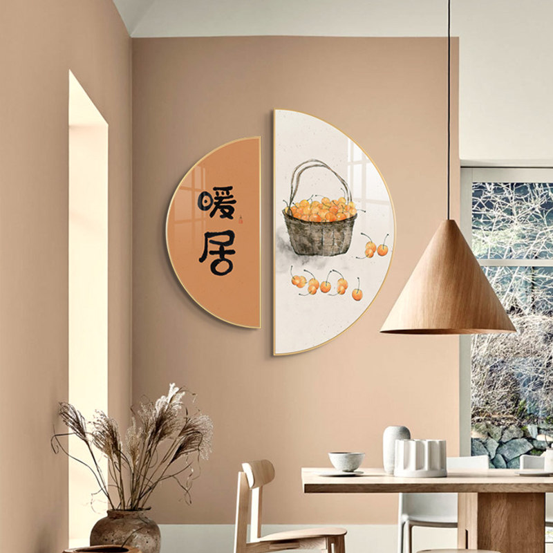 新中式十字绣2026客厅线绣新款联画卧室水果饭厅刺绣玄关小件简单