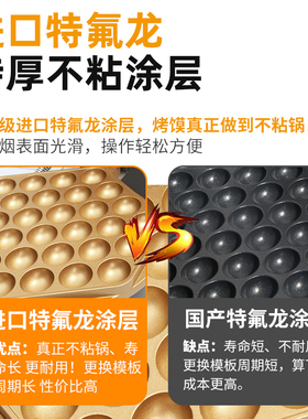君凌升级金色涂层鸡蛋仔机