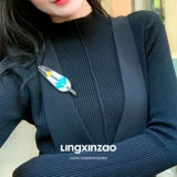 Высококлассная изысканная брошь ручной работы, аксессуар, сексуальная булавка, Индия, с вышивкой