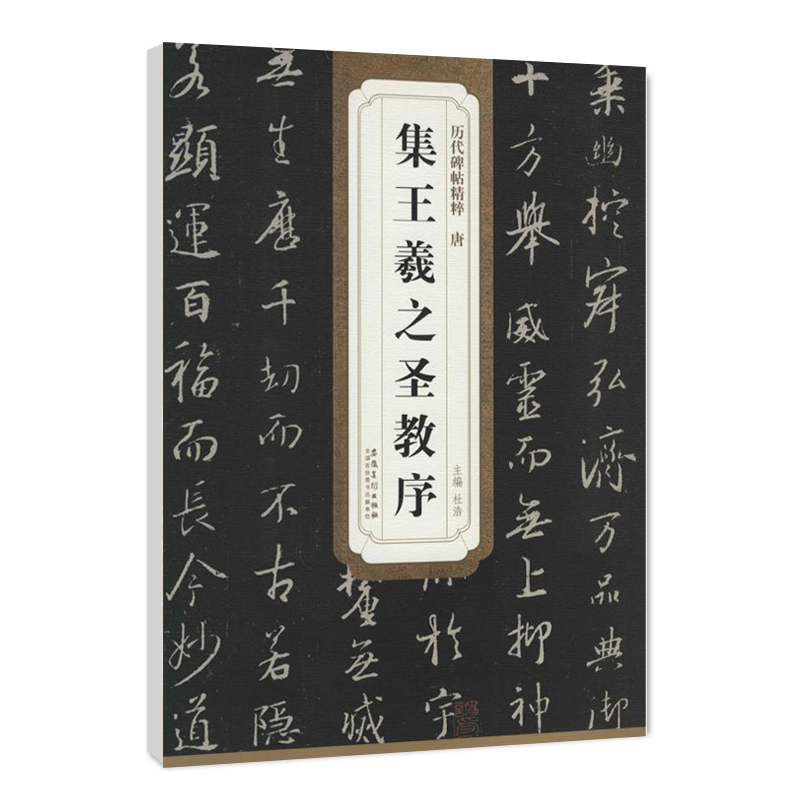 正版唐怀仁集王羲之圣教序 历代碑帖精粹 简体旁注 杜浩 行书练字帖 王羲之行书圣教序毛笔碑帖